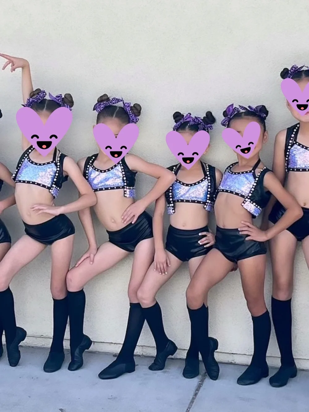 Custom Sassy Jazz Costume - Black and Silver - Street Size 5-7